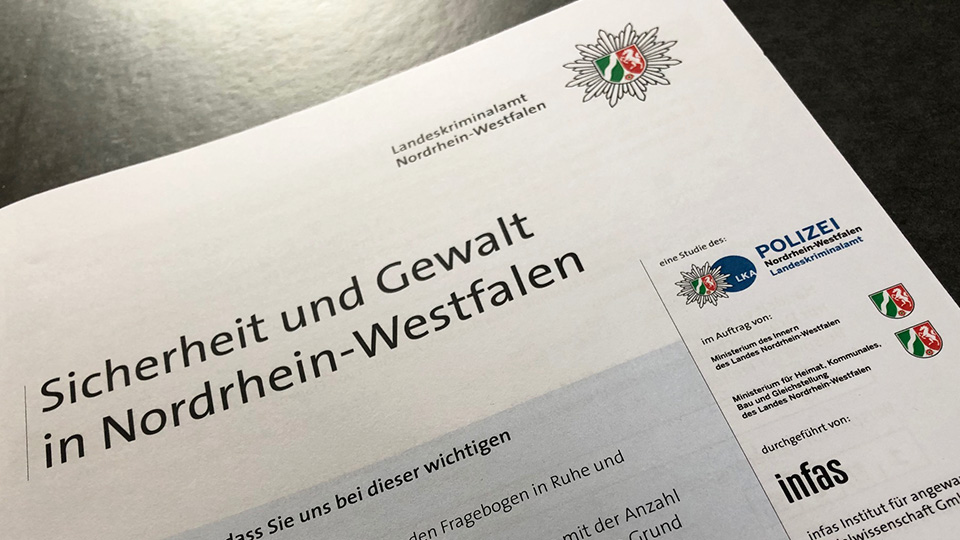 Questionnaire on security and violence in NRW