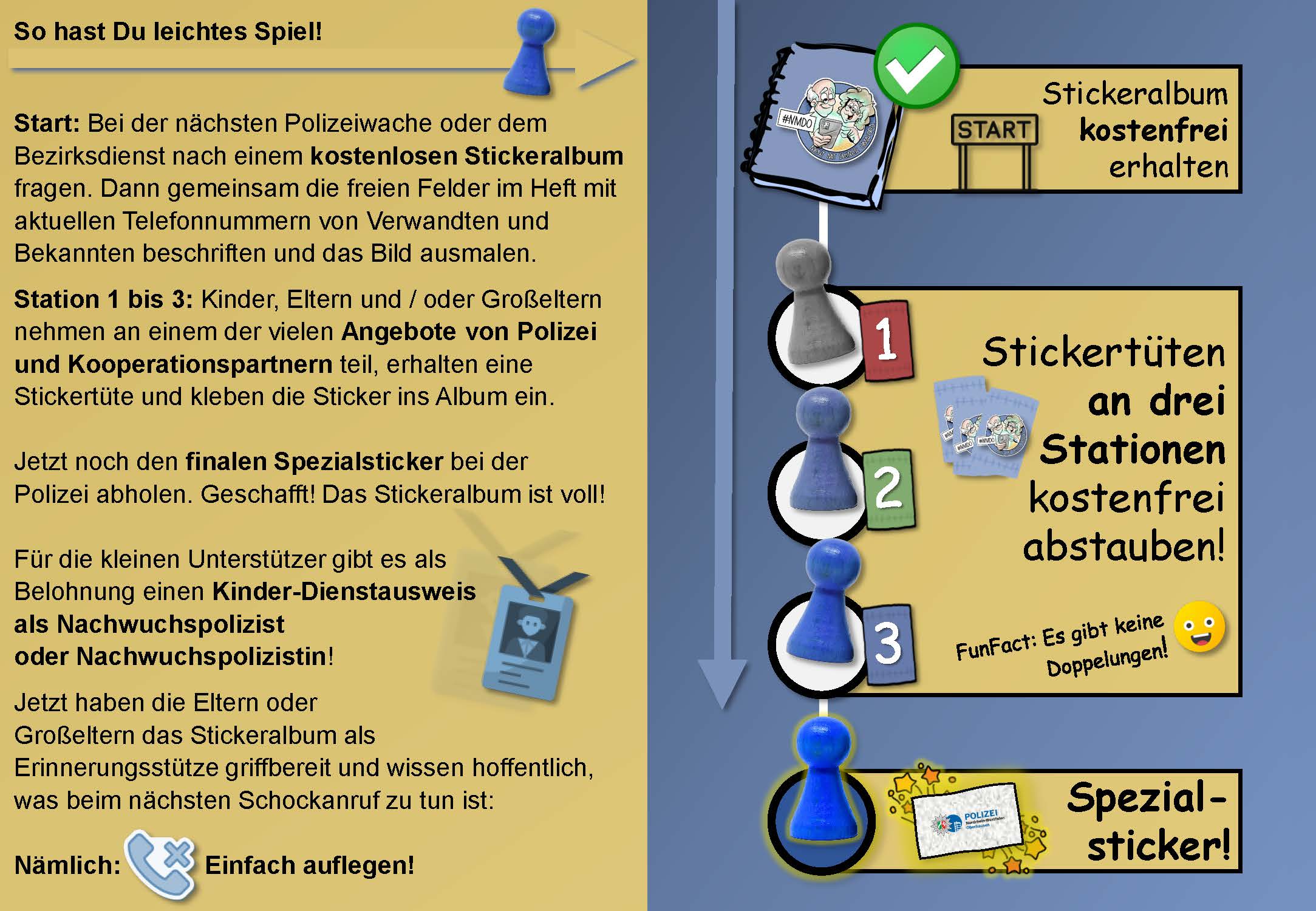 Stickeralbum Sammelhilfe