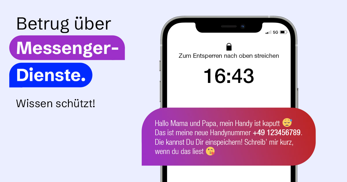 Warnung Betrug über Messenger-Dieste