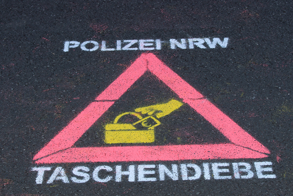 Graffiti Polizei NRW Taschendiebe