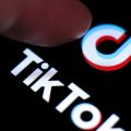 The TikTok logo on a mobile device