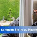 Mann bricht durch Fenster ein