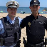 Plage du Môle, Fabian zur Linden und Policia Gazules