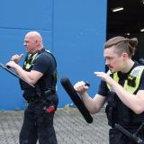 Hoch konzentriert beim Training: Helmut Brendt (links) und Marc Rau