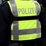 Polizei im Einsatz. 