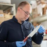 Lars Erdmann frequently visits the evidence room so that the courts can obtain the necessary evidence.