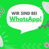 Plakatankündigung: Wir sind bei WhatsApp!