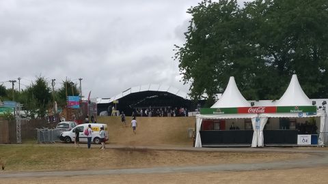 Festivalgelände auf der Halbinsel beim Lac du Malsaucy