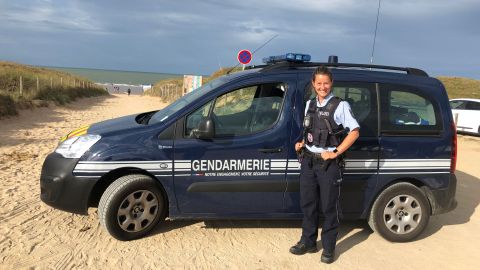 Parking lot surveillance at beach access points