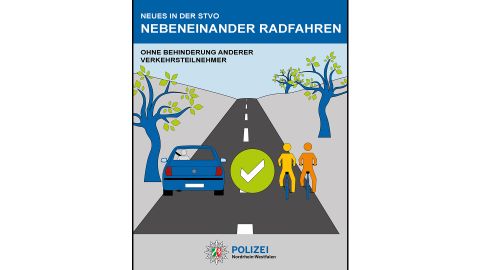 Nebeneinander Radfahren