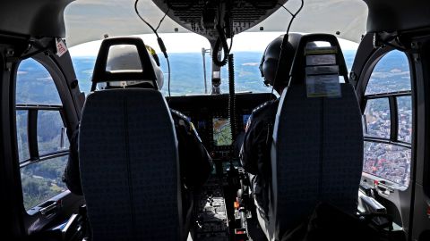 View into the cockpit