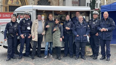 Coffee with a cop on October 13 in Bonn