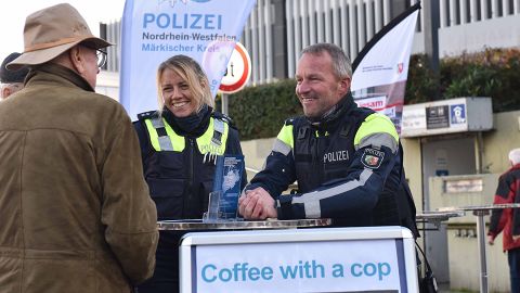 The MK police invited people to talk over a cup of tea or coffee.