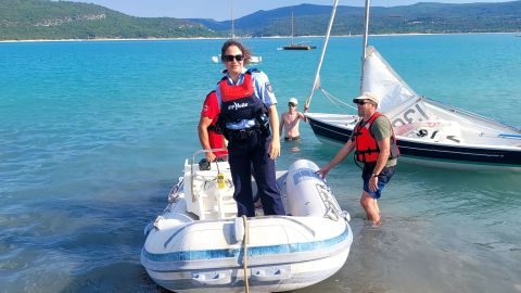 Streifendienst auf dem Wasser