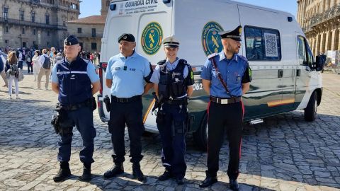 Guardia Civil in Santiago de Compostela