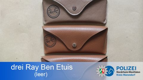 3x Ray Ben Etuis (leer)