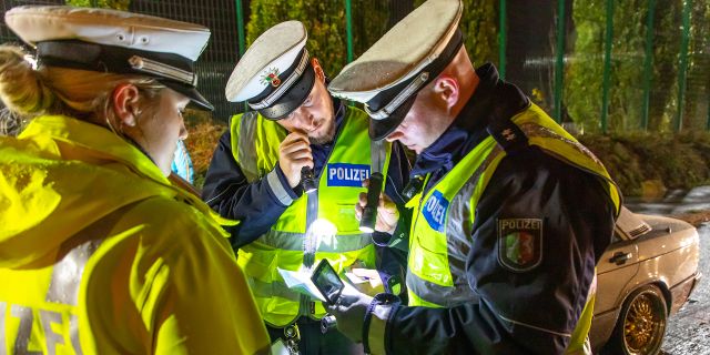 Tuning expert Pascal Weise checks vehicle documents